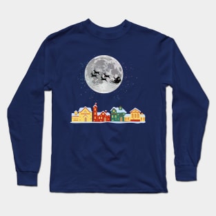 Christmas Eve Santa Long Sleeve T-Shirt